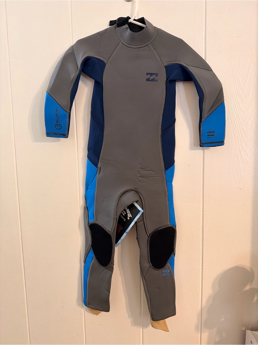 Billabong Kids One-Piece Wetsuit - Gray & Blue